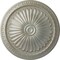 Ekena Millwork Alexa Ceiling Medallion (Fits Canopies up to 3"), Hand-Painted Flash Gold, 15"OD x 1 3/4"P CM14AXFLS - alternate 1